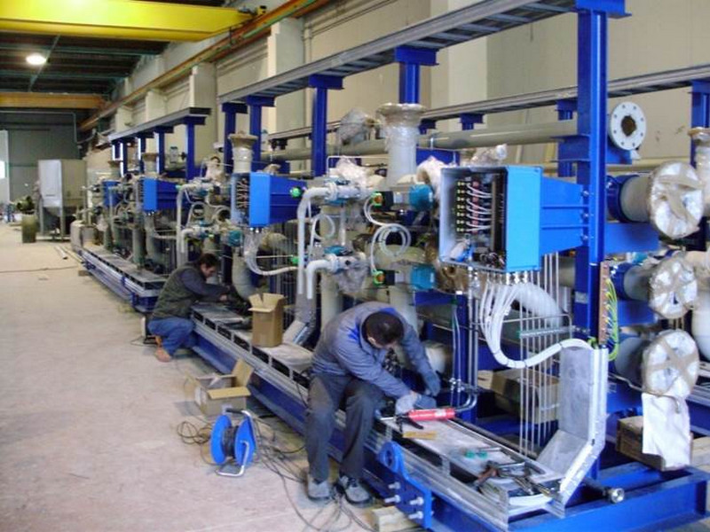 Fornitura di SKID con tubazioni in PRFV – Impianto trattamento acque reflue –  Raffineria Elefisis-GRECIA -2010