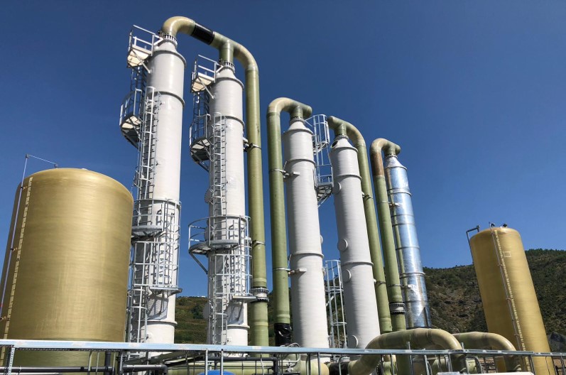 Fornitura e montaggio tubazioni PRFV per impianto trattamento percolato – GENOVA, Discarica Monte Scarpino – 2018-2020