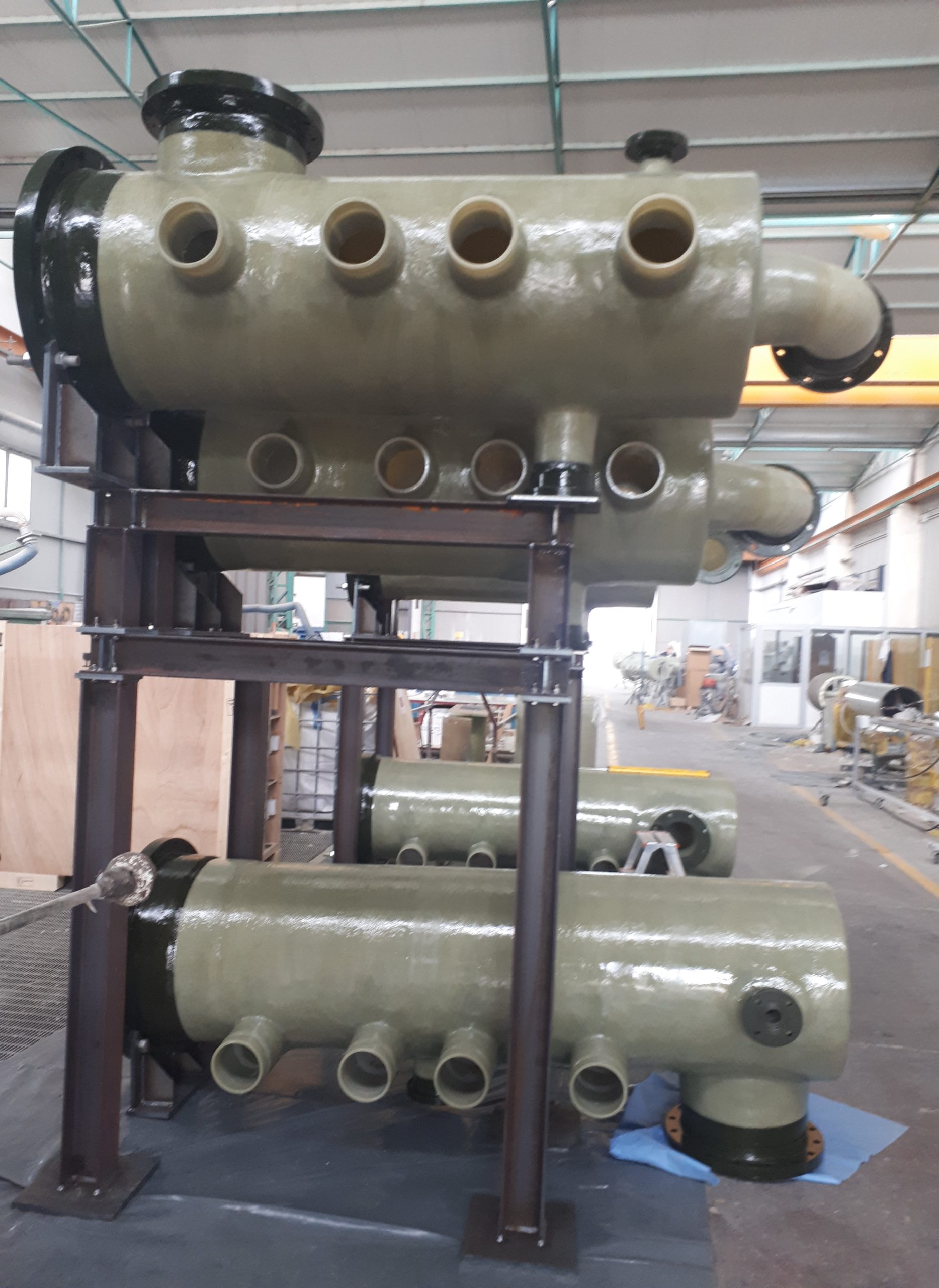 GRP manifolds on skid for water treatment plant – AGADIR – 2019