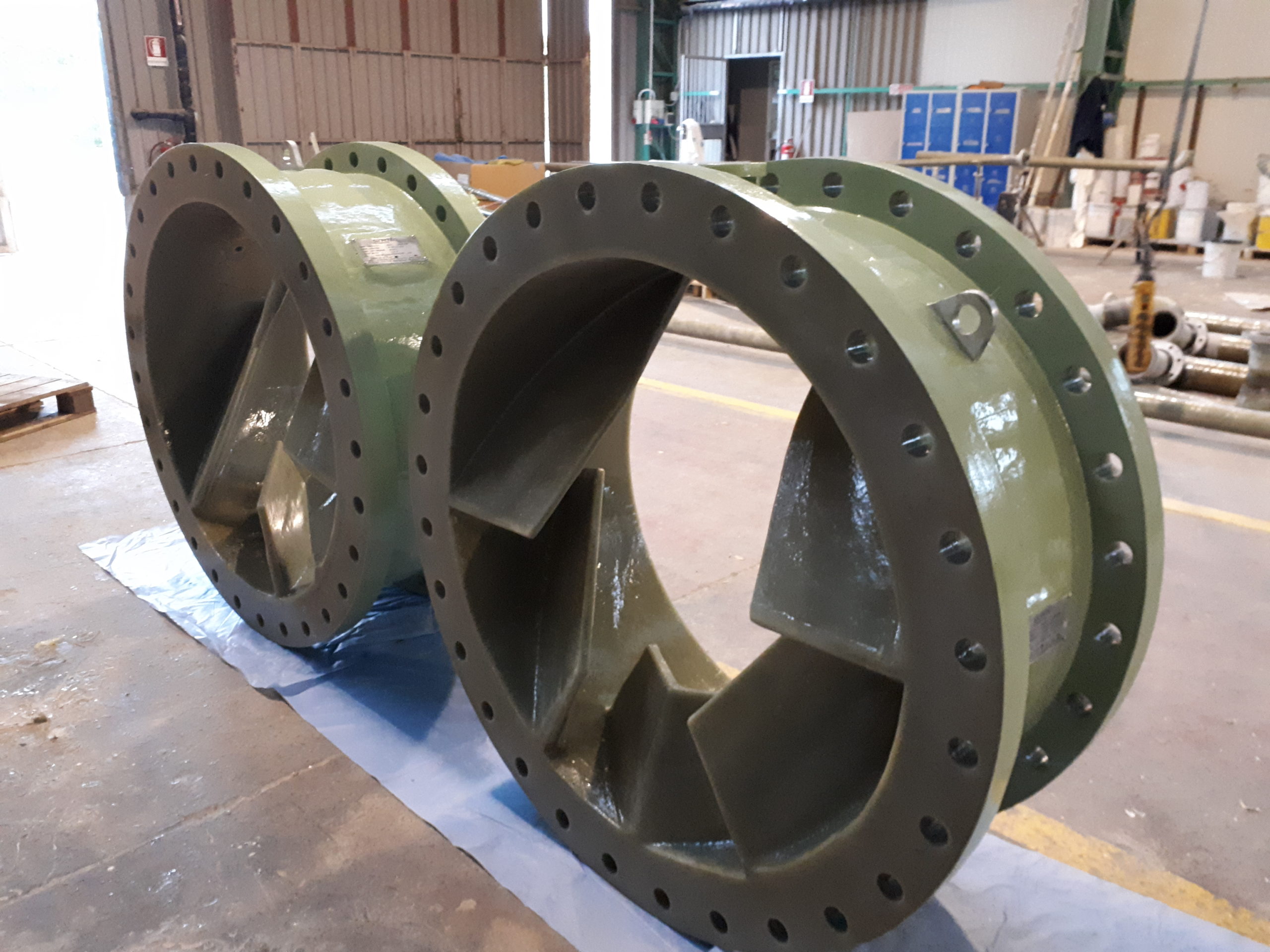 Static Mixers in PRFV per vari progetti 2019-2020