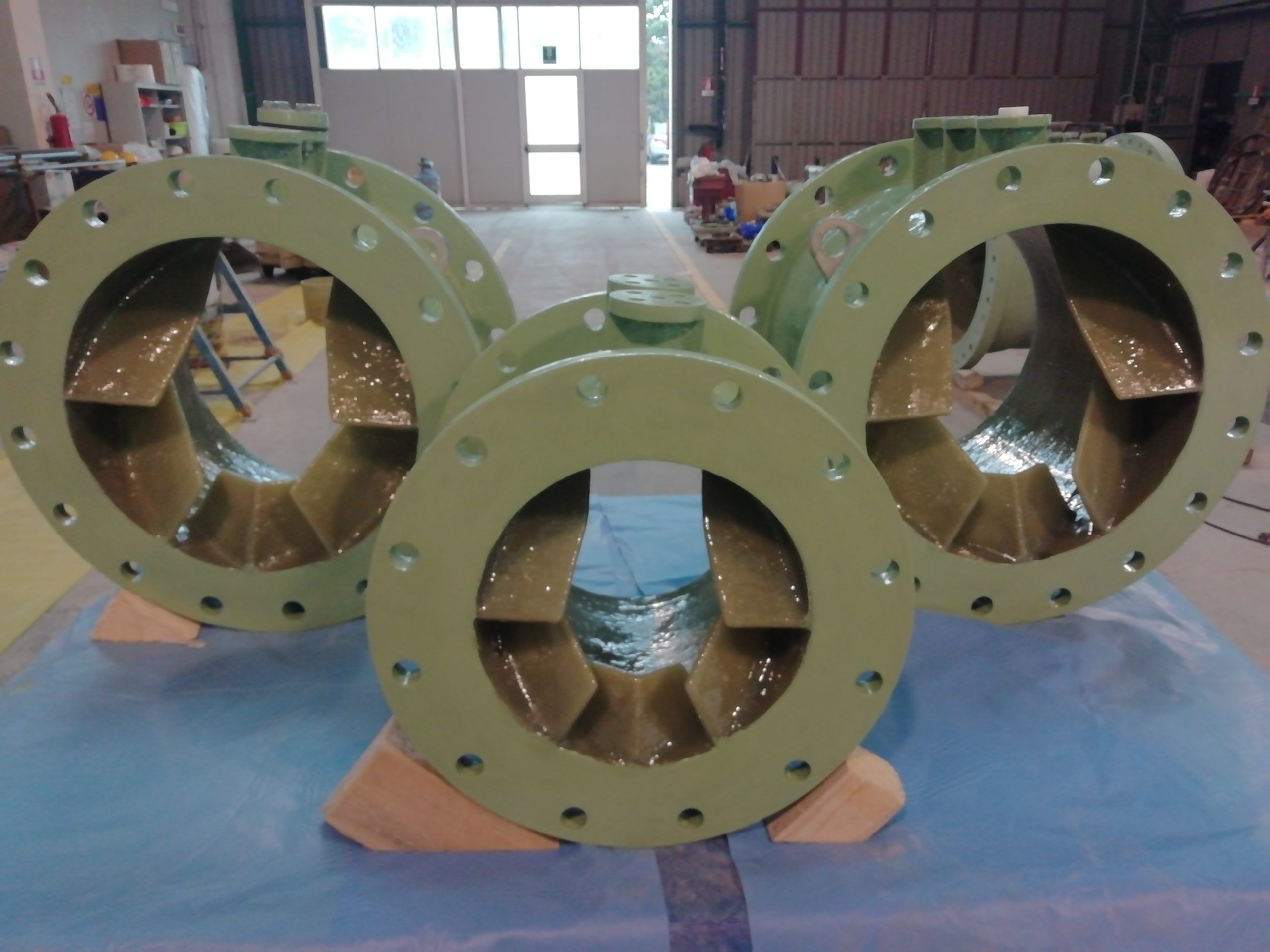 Static Mixers in PRFV per vari progetti 2019-2020