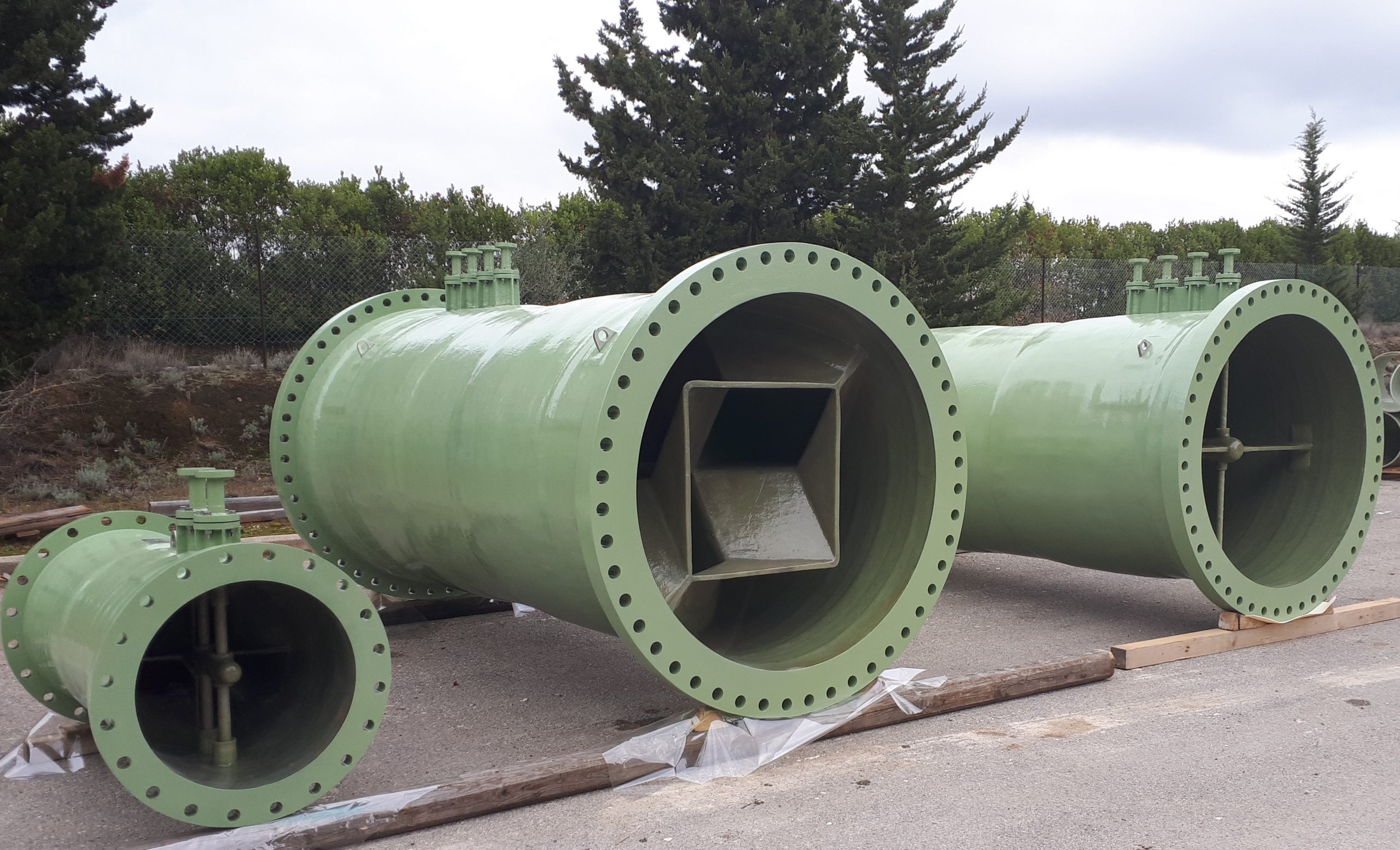 Static Mixers in PRFV per vari progetti 2019-2020