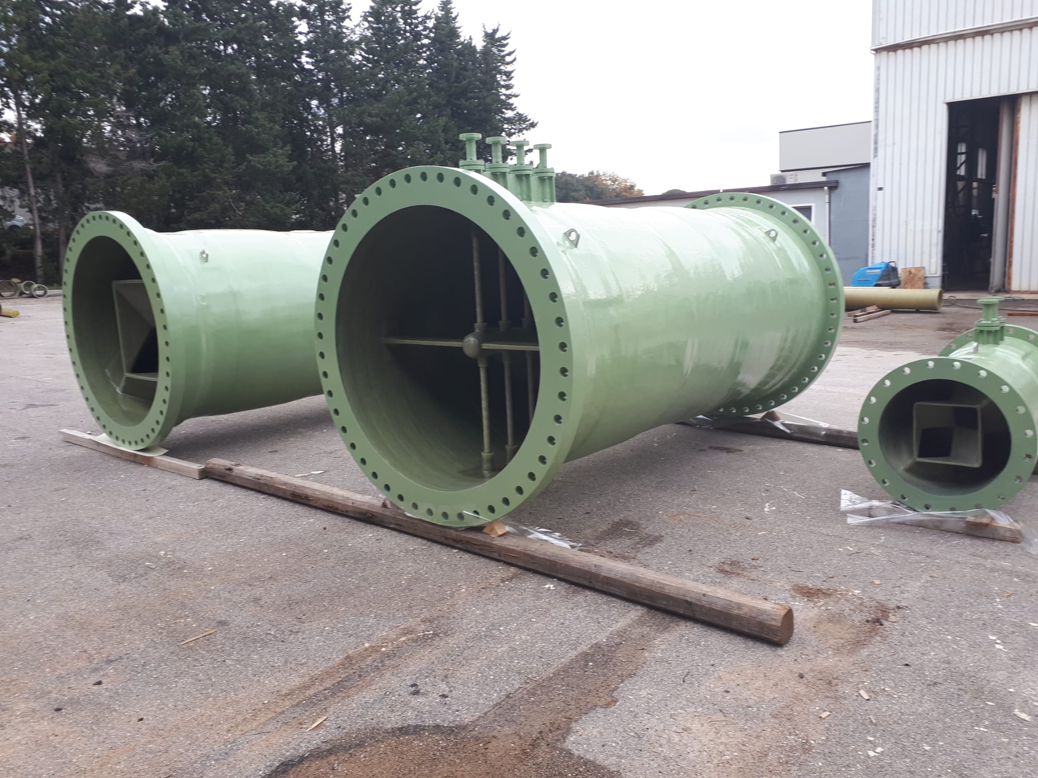 Static Mixers in PRFV per vari progetti 2019-2020