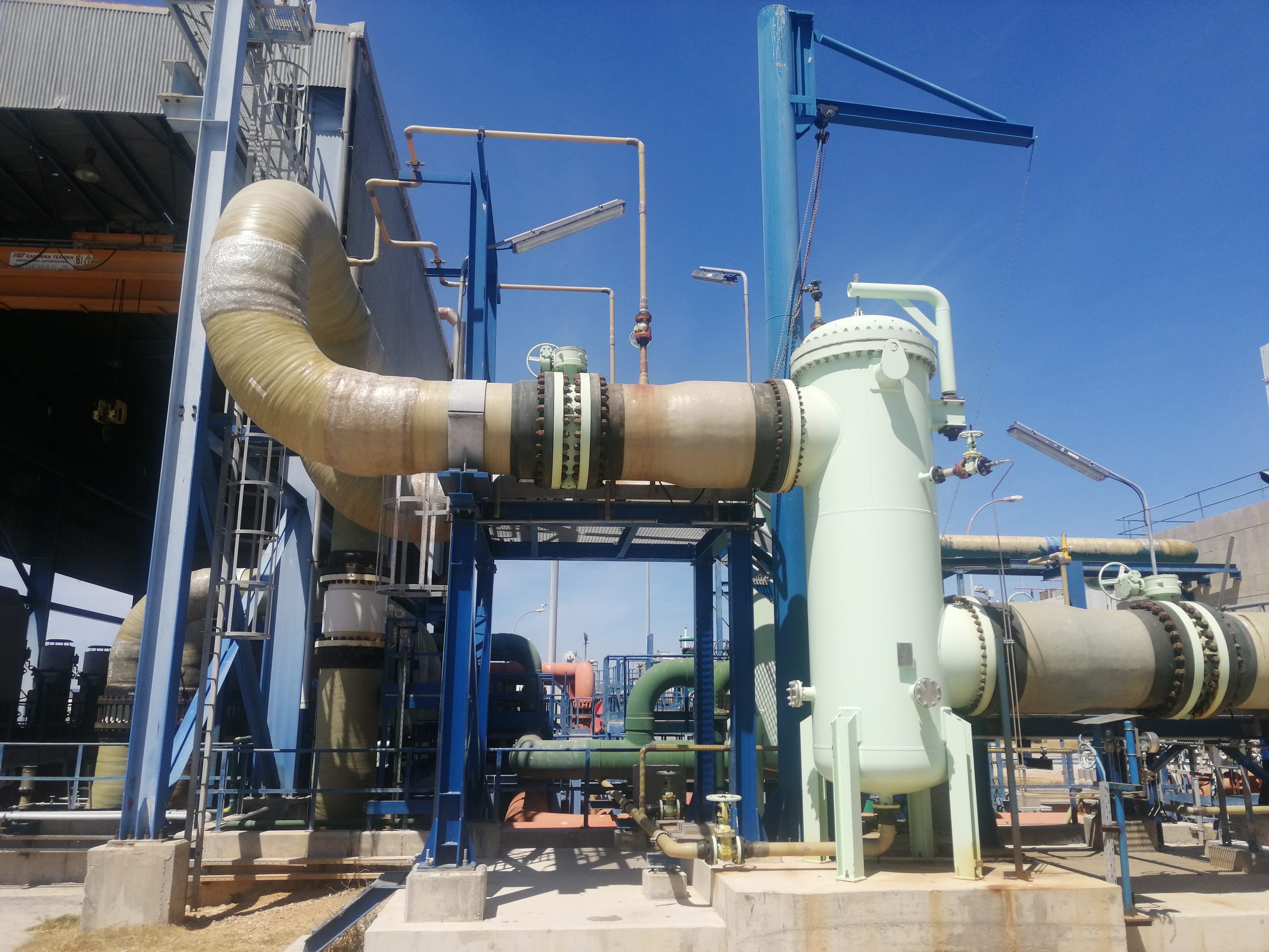 Sea water supply GRP piping –  2nd Upgrade Project of Revithoussa LNG Terminal – 2017