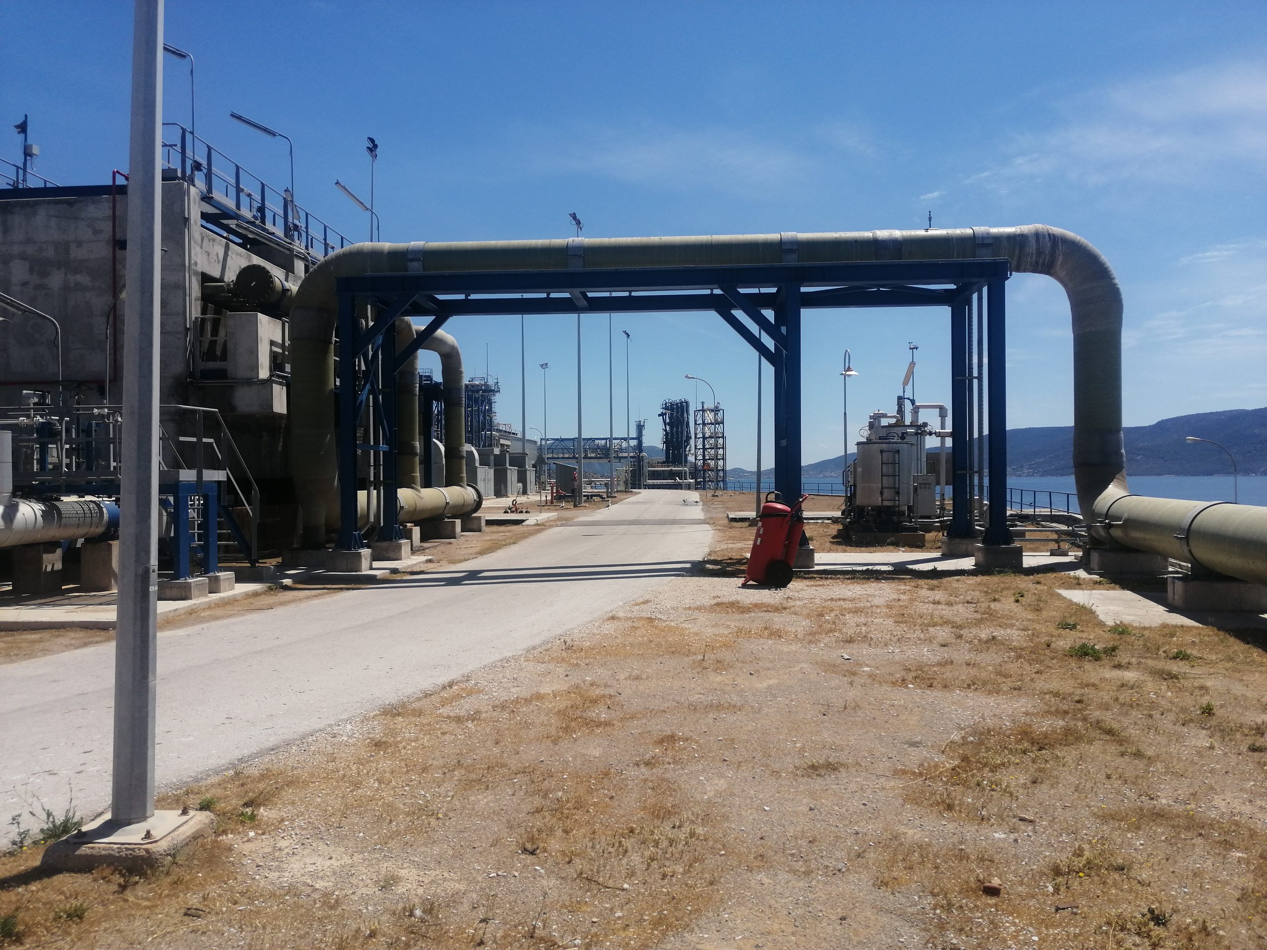 Sea water supply GRP piping –  2nd Upgrade Project of Revithoussa LNG Terminal – 2017