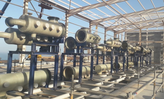 Collettori in PRFV su skid per sistema trattamento acque – AGADIR – 2019