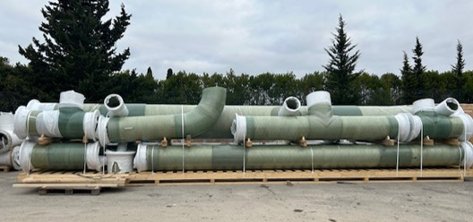 Fornitura tubazioni prefabbricate DN900  in PRFV per progetto SAFI Water Treatment Plant (MAROCCO)